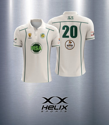 PINT CC - Senior Mens Short Sleeve Two Day Cream Playing Shirt