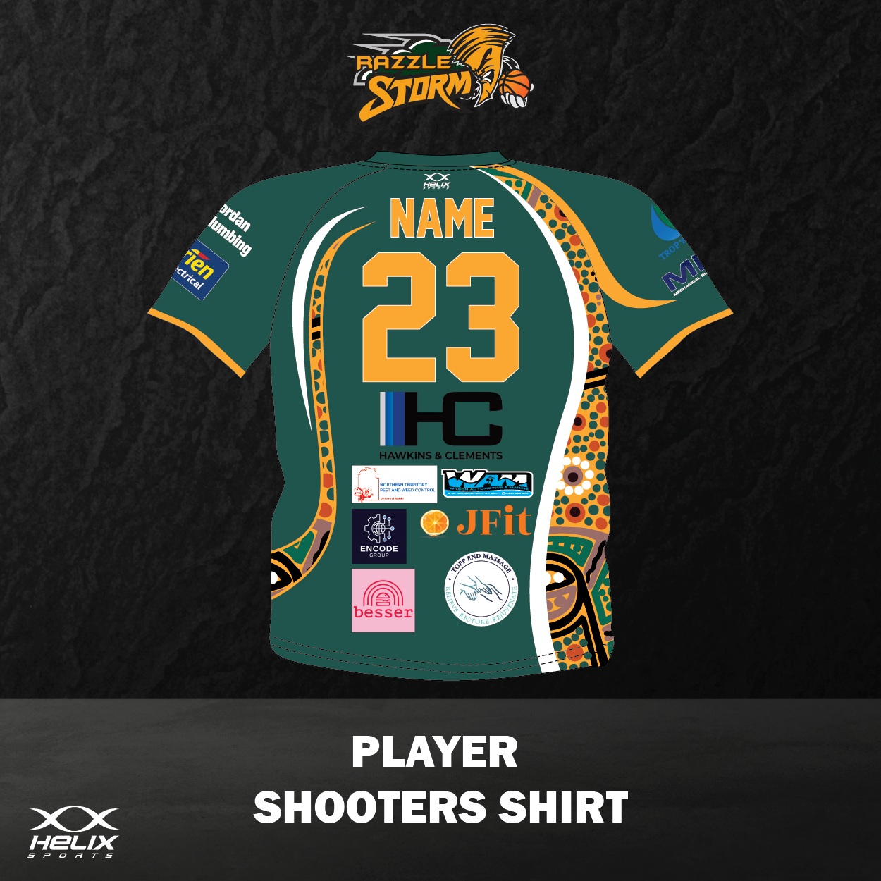 Razzle Storm Basketball Club - Player Shooter's Shirt- JUNIORS/MENS