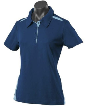 Polo - Female 8 / Navy/Sky
