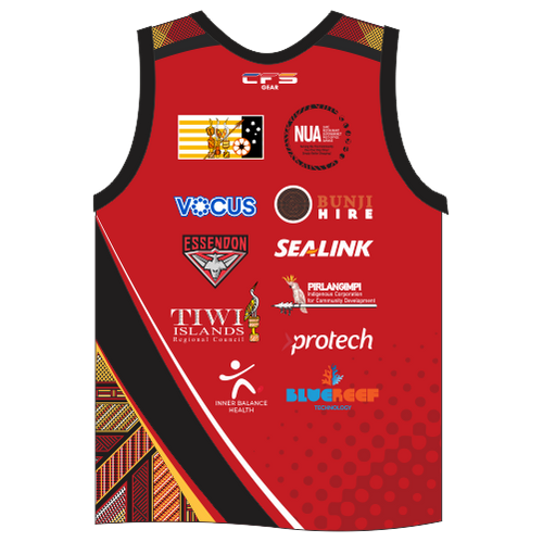 Singlets - Tiwi Bombers FC Junior - Black