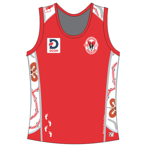 Singlets - Waratahs FC Junior - Red