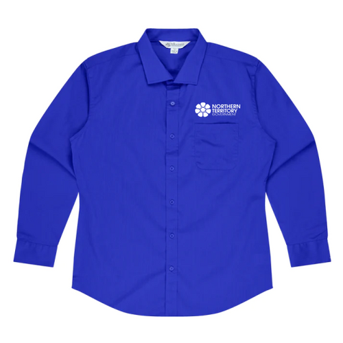 Shirt - Mosman 1903L Long Sleeve Mens NTG Logo Sz 2XS Royal AP