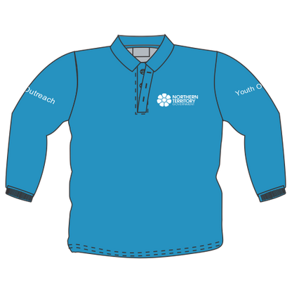Polo - T-Fam Youth Outreach CFSYO L/S STD Sz XS Crystal Blue