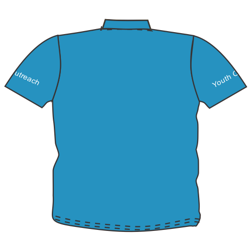 Polo - T-Fam Youth Outreach S/S FTD Sz XS CFSYO Blue