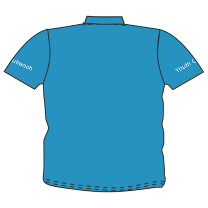 Polo - T-Fam Youth Outreach S/S FTD Sz XS CFSYO Blue