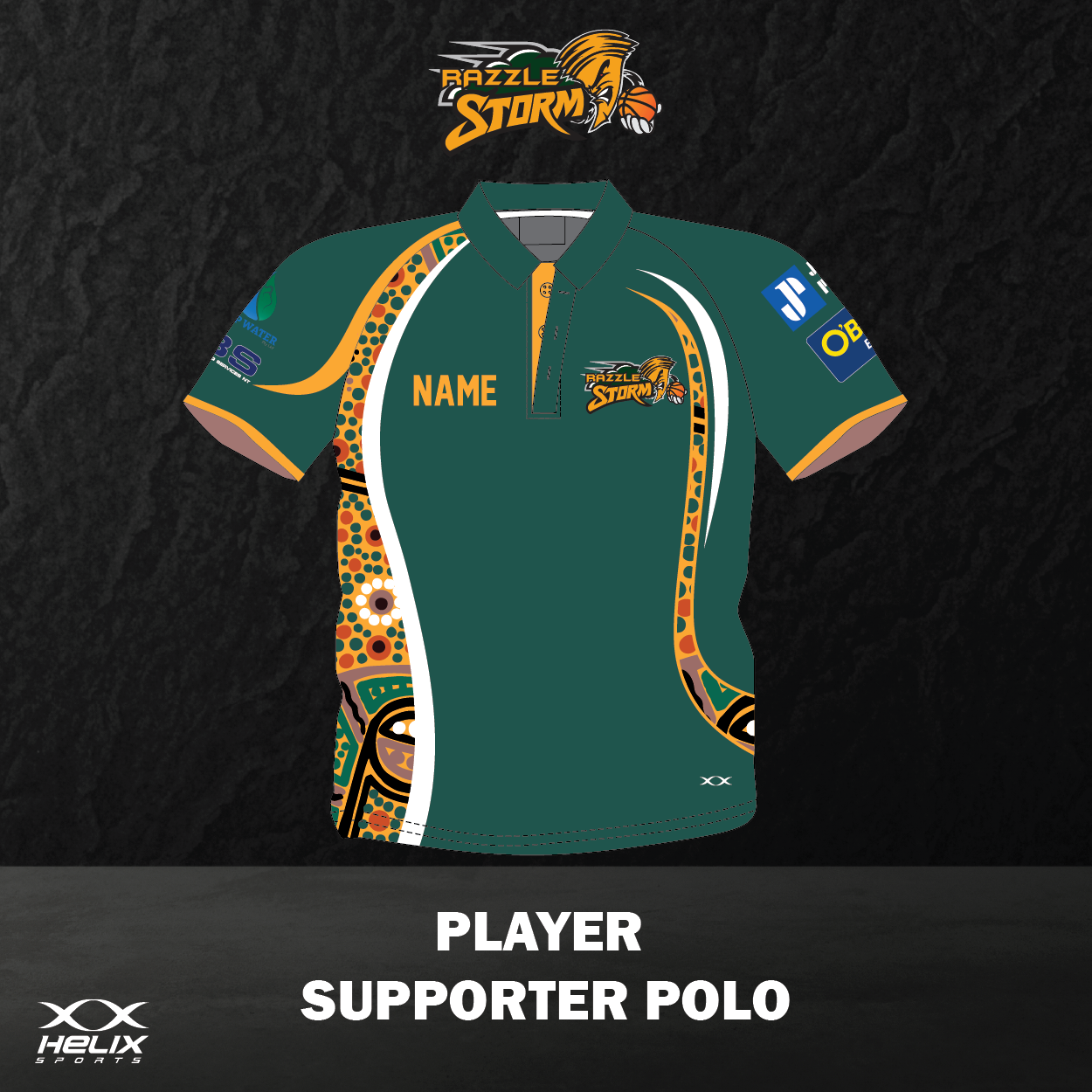 Razzle Storm Basketball Club - Player Supporter's Polo - JUNIORS/MENS