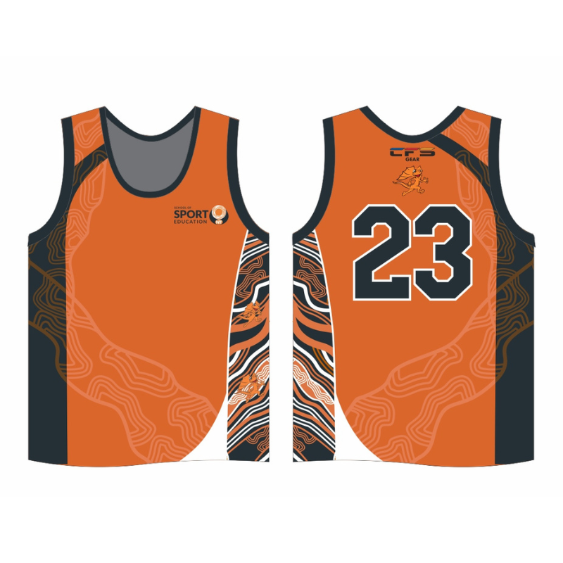 Singlet - SSENT Netball Singlet with velcro STD (Boys Uniform)