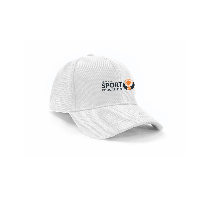 Cap - SSENT Tennis White Mesh one size fits all with EMB logo