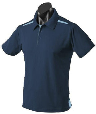 Polo - Male / Navy / Sky